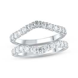 Previously Owned Lab-Grown Diamonds by KAY Diamond Enhancer Ring 1-1/2 ct tw Round-cut 14K White Gold