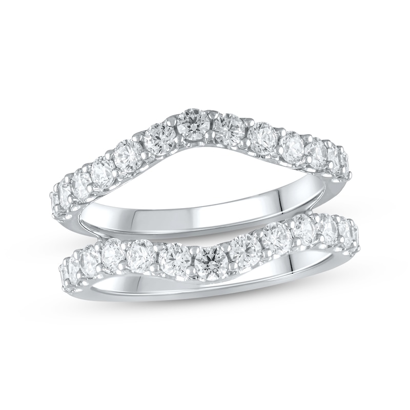 Main Image 1 of Previously Owned Lab-Grown Diamonds by KAY Diamond Enhancer Ring 1-1/2 ct tw Round-cut 14K White Gold