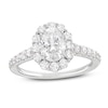 Thumbnail Image 0 of Previously Owned Lab-Grown Diamonds by KAY Oval-Cut Engagement Ring 1-3/4 ct tw 14K White Gold