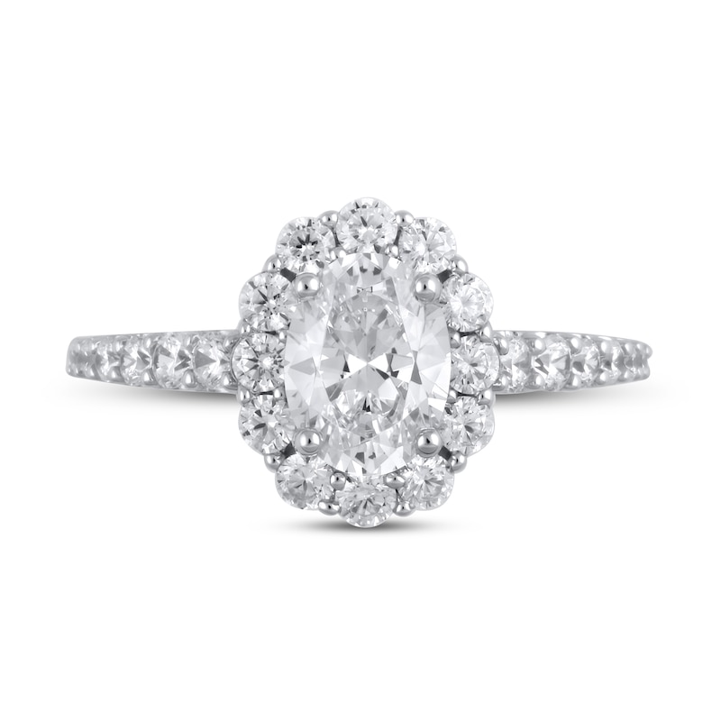 Previously Owned Lab-Created Diamonds by KAY Oval-Cut Engagement Ring 1 ...