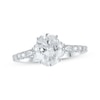 Thumbnail Image 1 of Previously Owned Lab-Grown Diamonds by KAY Diamond Oval-Cut Engagement Ring 2 ct tw 14K White Gold