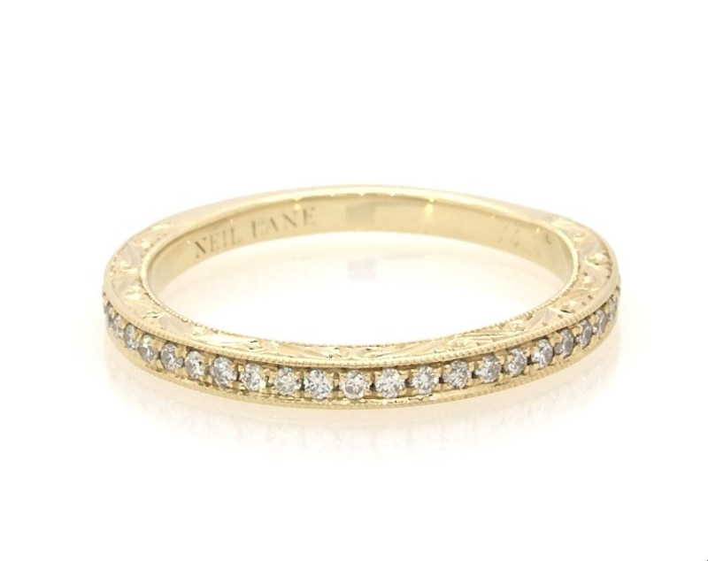 Main Image 1 of Previously Owned Neil Lane Diamond Wedding Band 1/5 ct tw Round-cut 14K Yellow Gold