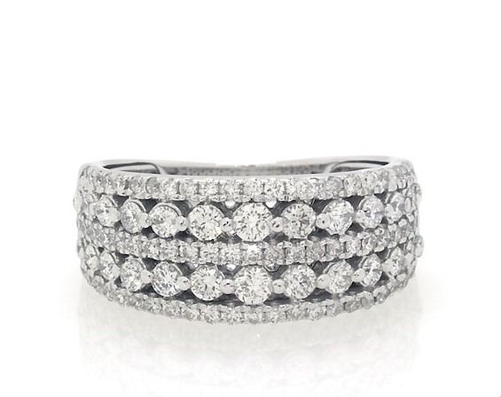 Previously Owned Diamond Multi-Row Fashion Ring 1 ct tw 14K White Gold