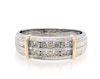 Thumbnail Image 1 of Previously Owned Men's Brown Diamond Wedding Band 1/2 ct tw Round-cut 10K Two-Tone Gold