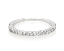 Previously Owned Diamond Wedding Band 1/3 ct tw Round-cut 14K White Gold