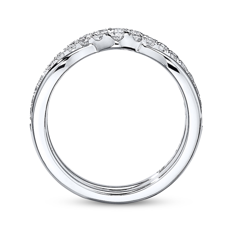 Main Image 2 of Previously Owned THE LEO Diamond Enhancer Ring 3/4 ct tw Round-cut 14K White Gold