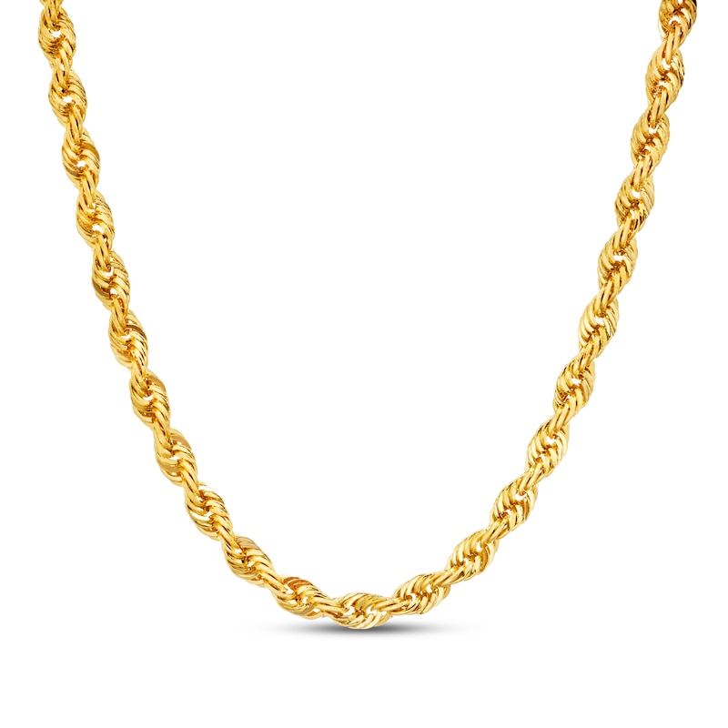 Main Image 1 of Previously Owned Solid Rope Necklace 14K Yellow Gold 22&quot;