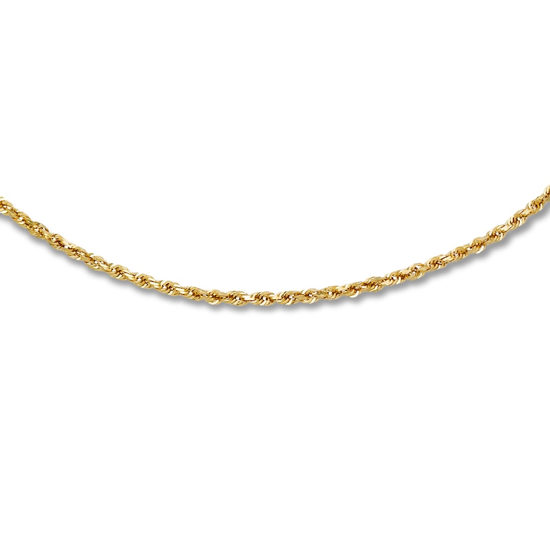 Previously Owned Solid Rope Chain 14K Yellow Gold 22"