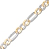 Thumbnail Image 3 of Previously Owned Semi-Solid Figaro Chain Bracelet 10K Yellow Gold 8.5&quot;