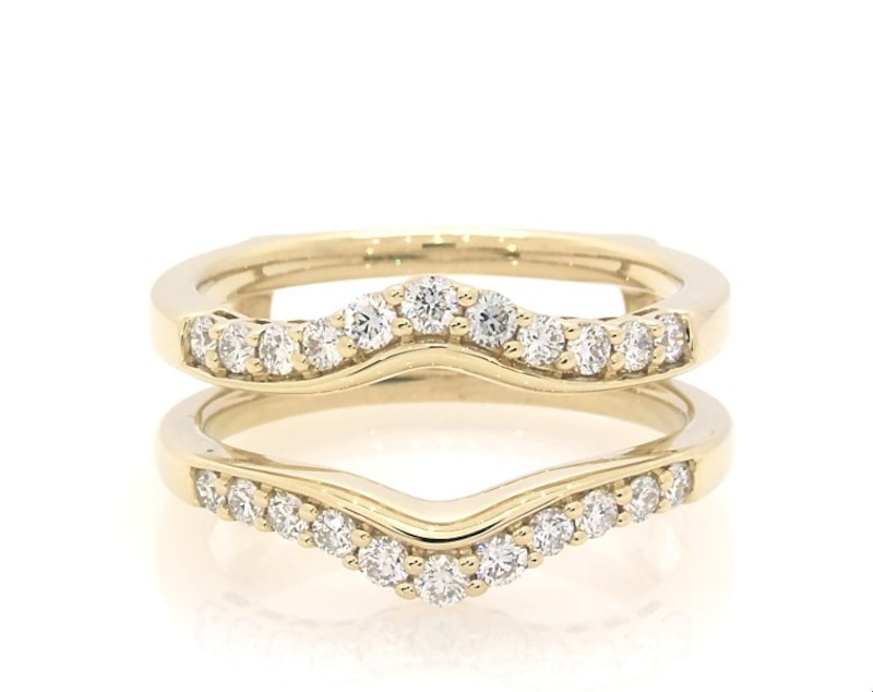 Main Image 1 of Previously Owned THE LEO Ideal Cut Diamond Enhancer Ring 1/2 ct tw 14K Yellow Gold