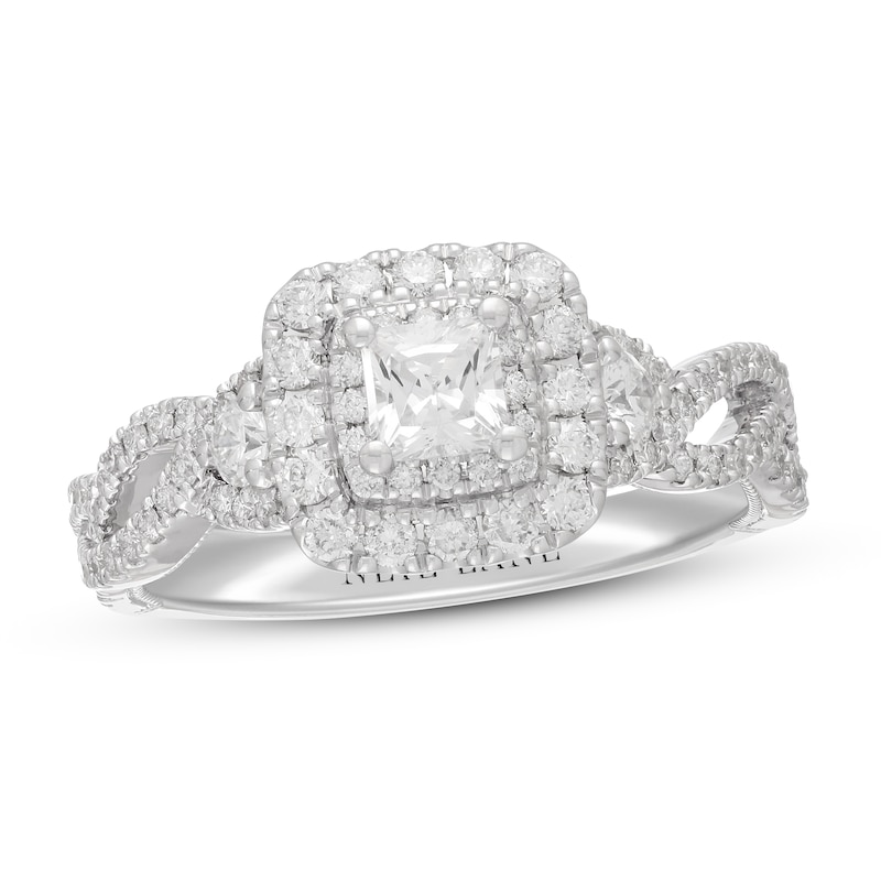 Previously Owned Neil Lane Diamond Engagement Ring 1 ct tw Princess & Round 14K White Gold