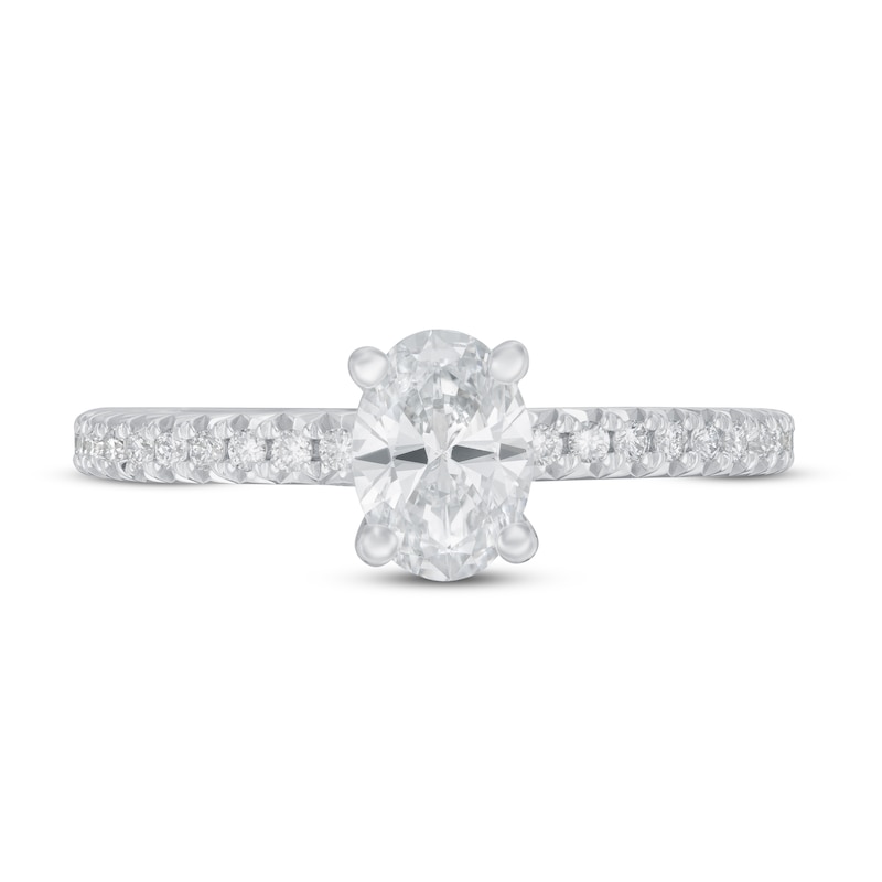 Main Image 3 of Previously Owned Lab-Grown Diamonds by KAY Engagement Ring 7/8 ct tw 14K White Gold