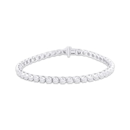 Previously Owned  KAY Lab-Grown Diamonds Line Bracelet 3 ct tw Round-cut 14K White Gold