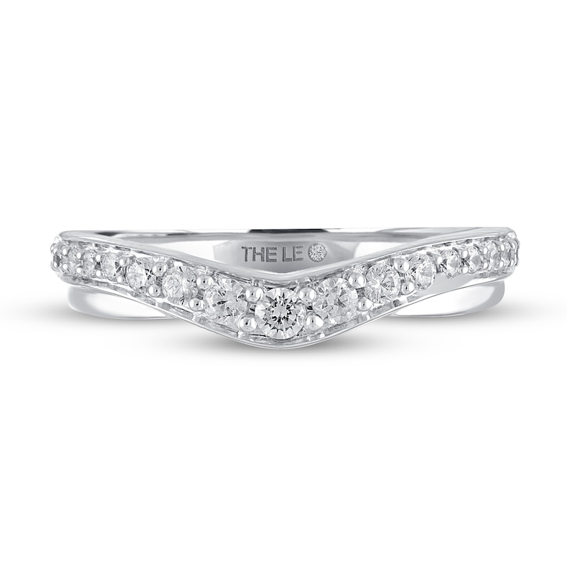 Main Image 3 of Previously Owned THE LEO Diamond Enhancer Ring 1/3 ct tw Round-cut 14K White Gold