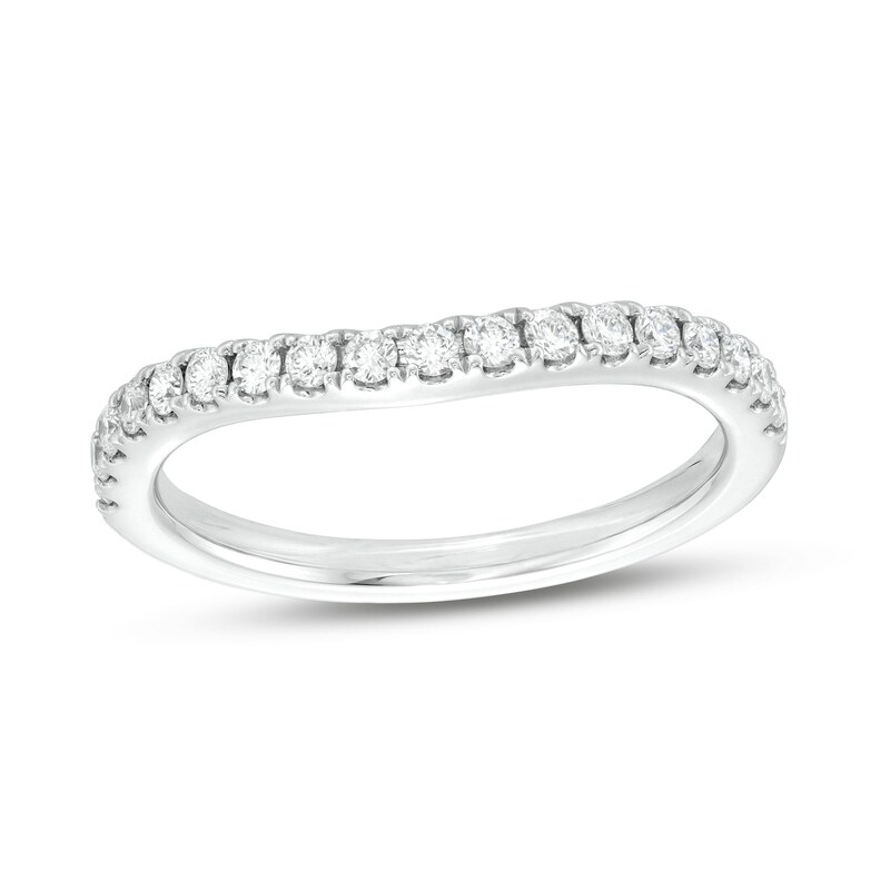 Main Image 1 of Previously Owned THE LEO First Light Diamond Wedding Band 1/3 ct tw 14K White Gold