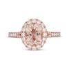 Thumbnail Image 3 of Previously Owned Neil Lane Oval-Cut Morganite & Diamond Engagement Ring 1/2 ct tw 14K Rose Gold