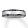 Thumbnail Image 1 of Previously Owned Neil Lane Men's Black Diamond Band 1/2 ct tw 14K White Gold