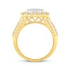 Thumbnail Image 3 of Previously Owned Multi-Diamond Center Cushion Frame Engagement Ring 2 ct tw 10K Two-Tone Gold