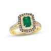 Thumbnail Image 1 of Previously Owned Le Vian Emerald Ring 1/2 ct tw Diamonds 14K Honey Gold