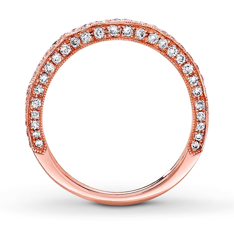 Main Image 2 of Previously Owned Neil Lane Round Diamond Wedding Band 3/8 ct tw 14K Rose Gold Size 10