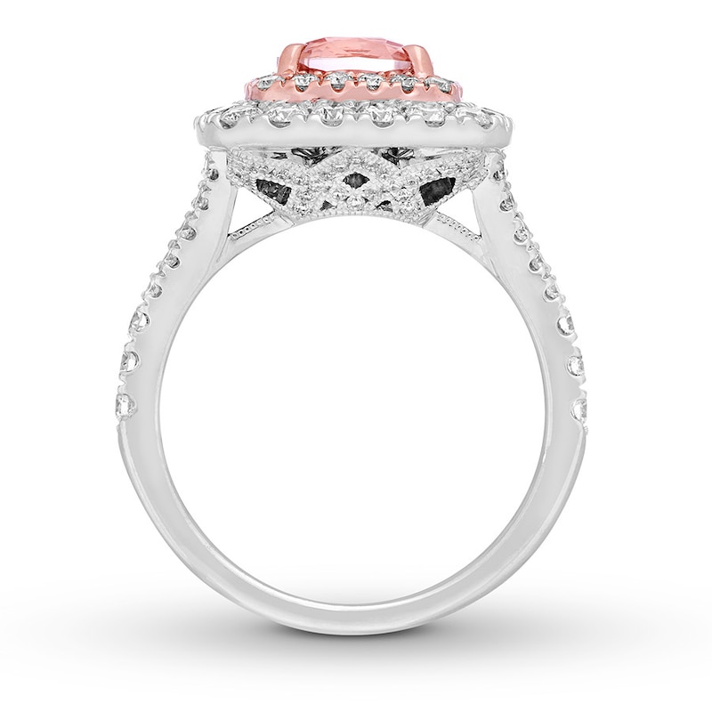 Previously Owned Neil Lane Morganite Engagement Ring 1-1/4 ct tw ...