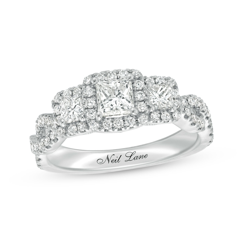 Main Image 1 of Previously Owned Neil Lane Engagement Ring 1-1/8 ct tw Diamonds 14K White Gold Size 6