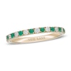 Thumbnail Image 1 of Previously Owned Neil Lane Emerald & Diamond Anniversary Ring 1/5 ct tw 14K Yellow Gold Size 8