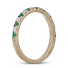 Thumbnail Image 2 of Previously Owned Neil Lane Emerald & Diamond Anniversary Ring 1/5 ct tw 14K Yellow Gold Size 8