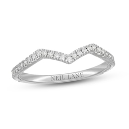 Previously Owned Neil Lane Diamond Wedding Band 1/5 ct tw Round-Cut 14K White Gold