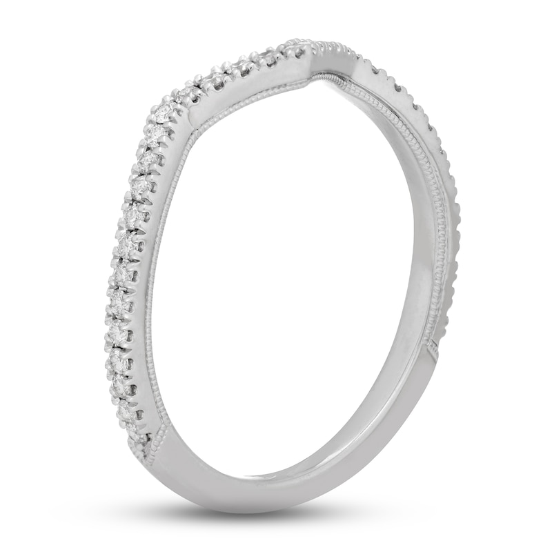 Main Image 3 of Previously Owned Neil Lane Diamond Wedding Band 1/5 ct tw Round-Cut 14K White Gold