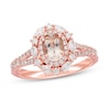 Thumbnail Image 0 of Previously Owned Neil Lane Morganite Engagement Ring 3/4 ct tw Diamonds 14K Rose Gold Size 14