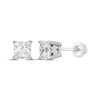 Thumbnail Image 1 of Previously Owned KAY Lab-Grown Diamonds Princess-Cut Solitaire Stud Earrings 1 ct tw 14K White Gold (F/SI2)