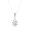 Thumbnail Image 0 of Previously Owned Lab-Created Diamonds by KAY Pear-Shaped Necklace 1/2 ct tw 14K White Gold 18”