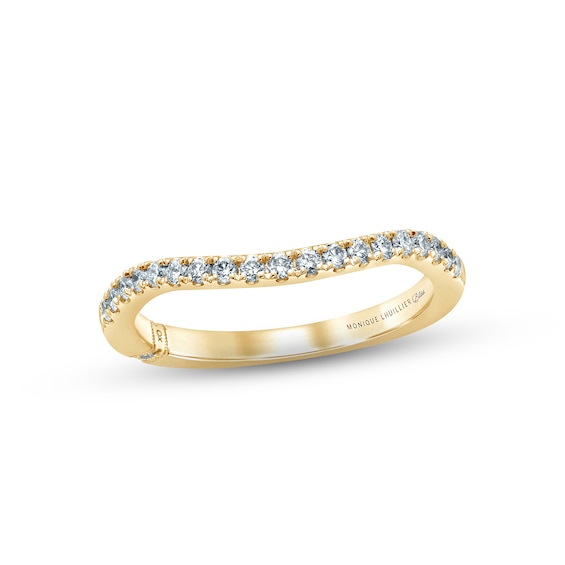 Previously Owned Monique Lhuillier Bliss Diamond Anniversary Ring 1/4 ct tw Round-cut 18K Yellow Gold