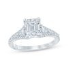 Thumbnail Image 1 of Previously Owned Monique Lhuillier Bliss Emerald-Cut Lab-Grown Diamond Engagement Ring 2-1/2 ct tw 18K White Gold