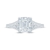 Thumbnail Image 4 of Previously Owned Monique Lhuillier Bliss Emerald-Cut Lab-Grown Diamond Engagement Ring 2-1/2 ct tw 18K White Gold