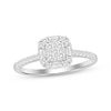 Thumbnail Image 0 of Previously Owned Baguette & Round-Cut Diamond Promise Ring 1/3 ct tw 10K White Gold