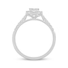 Thumbnail Image 2 of Previously Owned Baguette & Round-Cut Diamond Promise Ring 1/3 ct tw 10K White Gold