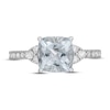 Thumbnail Image 3 of Previously Owned Neil Lane Aquamarine & Diamond Engagement Ring 5/8 ct tw Round-cut 14K White Gold Size 7.5