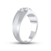 Thumbnail Image 1 of Previously Owned Men's Lab-Created Diamonds by KAY Round-Cut Wedding Band 1 ct tw 14K White Gold