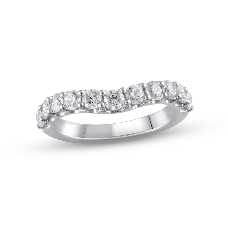 Main Image 1 of Previously Owned Lab-Grown Diamonds Anniversary Band 1 ct tw 14K White Gold