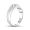 Thumbnail Image 1 of Previously Owned Men's Lab-Created Diamonds by KAY Wedding Band 1/2 ct tw 14K White Gold