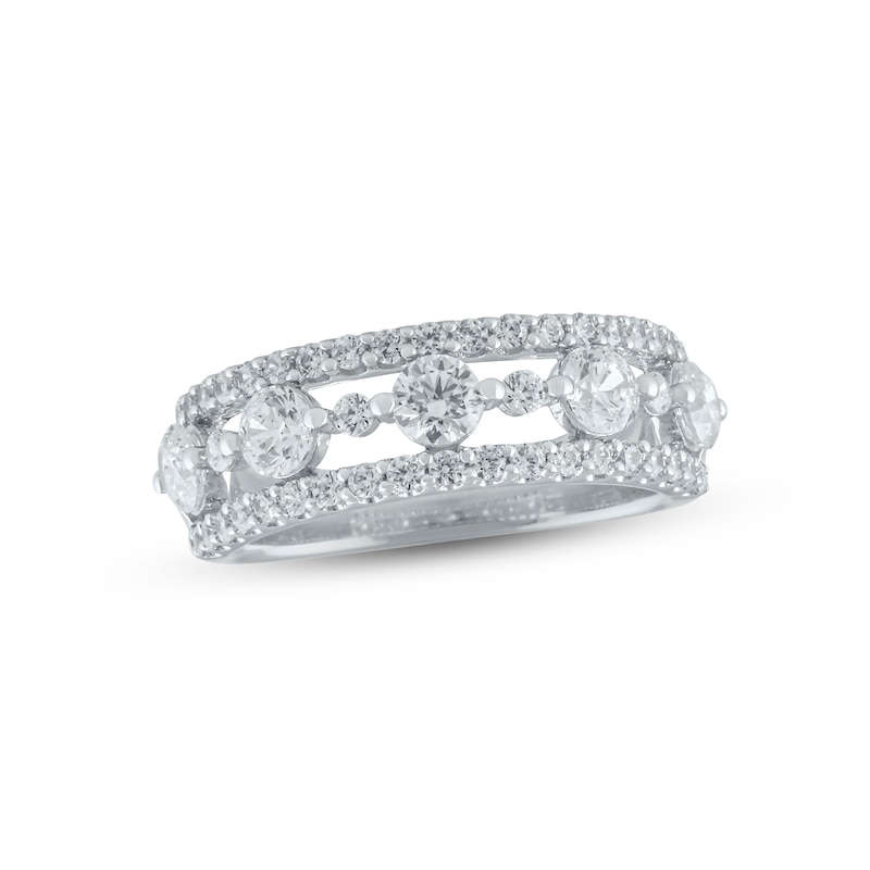 Main Image 1 of Previously Owned Lab-Grown Diamonds by KAY Anniversary Band 1-1/2 ct tw 14K White Gold