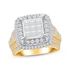 Thumbnail Image 1 of Previously Owned Princess-Cut Multi-Diamond Center Engagement Ring 3 ct tw 10K Yellow Gold