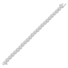 Thumbnail Image 2 of Previously Owned Diamond Circle & Cushion Link Bracelet 3 ct tw 10K White Gold 7&quot;