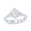 Thumbnail Image 1 of Previously Owned Monique Lhuillier Bliss Diamond Engagement Ring 1-1/8 ct tw Marquise & Round-cut 18K White Gold