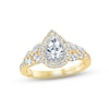 Thumbnail Image 1 of Previously Owned Monique Lhuillier Bliss Diamond Engagement Ring 1-1/4 ct tw Pear, Round & Marquise-cut 18K Two-Tone Gold