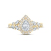 Thumbnail Image 3 of Previously Owned Monique Lhuillier Bliss Diamond Engagement Ring 1-1/4 ct tw Pear, Round & Marquise-cut 18K Two-Tone Gold