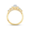 Thumbnail Image 4 of Previously Owned Monique Lhuillier Bliss Diamond Engagement Ring 1-1/4 ct tw Pear, Round & Marquise-cut 18K Two-Tone Gold