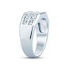 Thumbnail Image 2 of Previously Owned Men's Diamond Wedding Band 1 ct tw Round-cut 10K White Gold